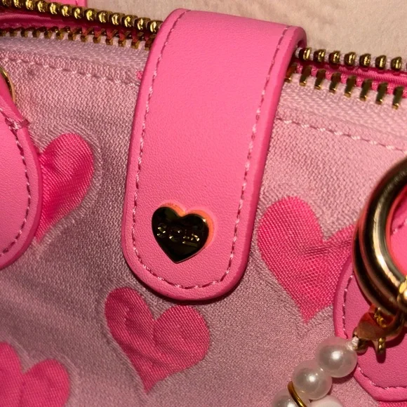 Stoney Clover Lane Pink Heart Mini Pouchette - Picture 4 of 8